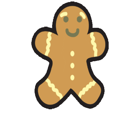 Gingerbread Man Sticker Sticker by Minnesota Lottery