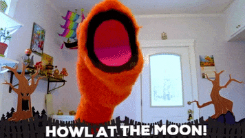 Bad Moon Rising Halloween GIF by The Fact a Day