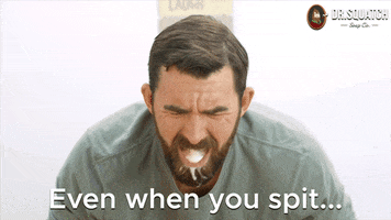 Spit Toothpaste GIF by DrSquatchSoapCo