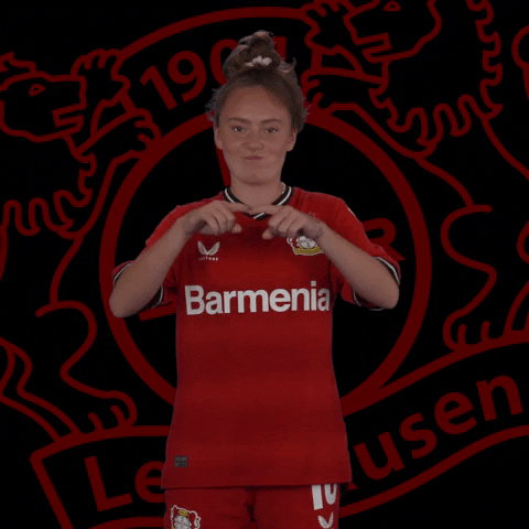 I Love You Heart GIF by Bayer 04 Leverkusen