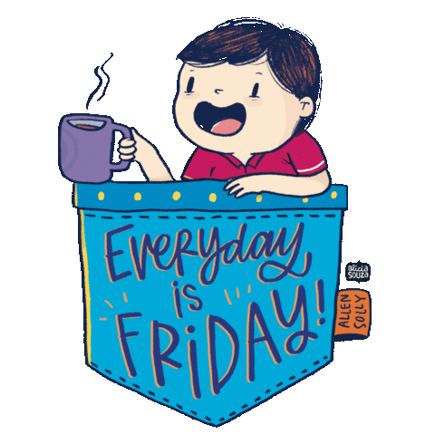 Friday Sticker by Alicia Souza