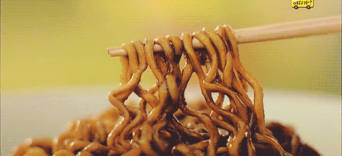 Image result for black noodle gif