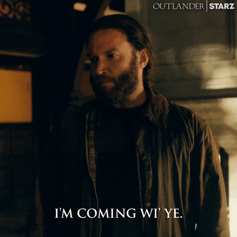 Coming With You GIF by Outlander
