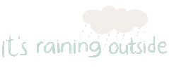 Rain Raining Sticker