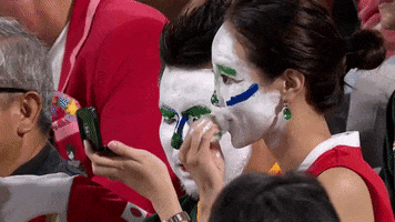 Makeup Fans GIF by Rugby World Cup