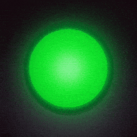 flashing green light
