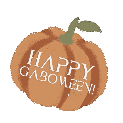 Halloween Pumpkin Sticker by Gabi DeMartino