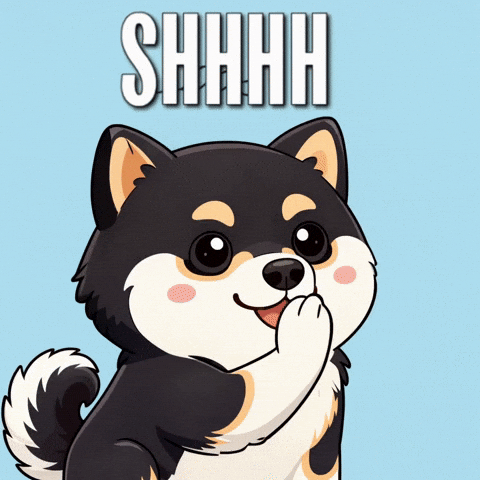 Cute Dog Shhhh GIF by Manyu