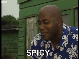 reaction tongue yum spicy GIF