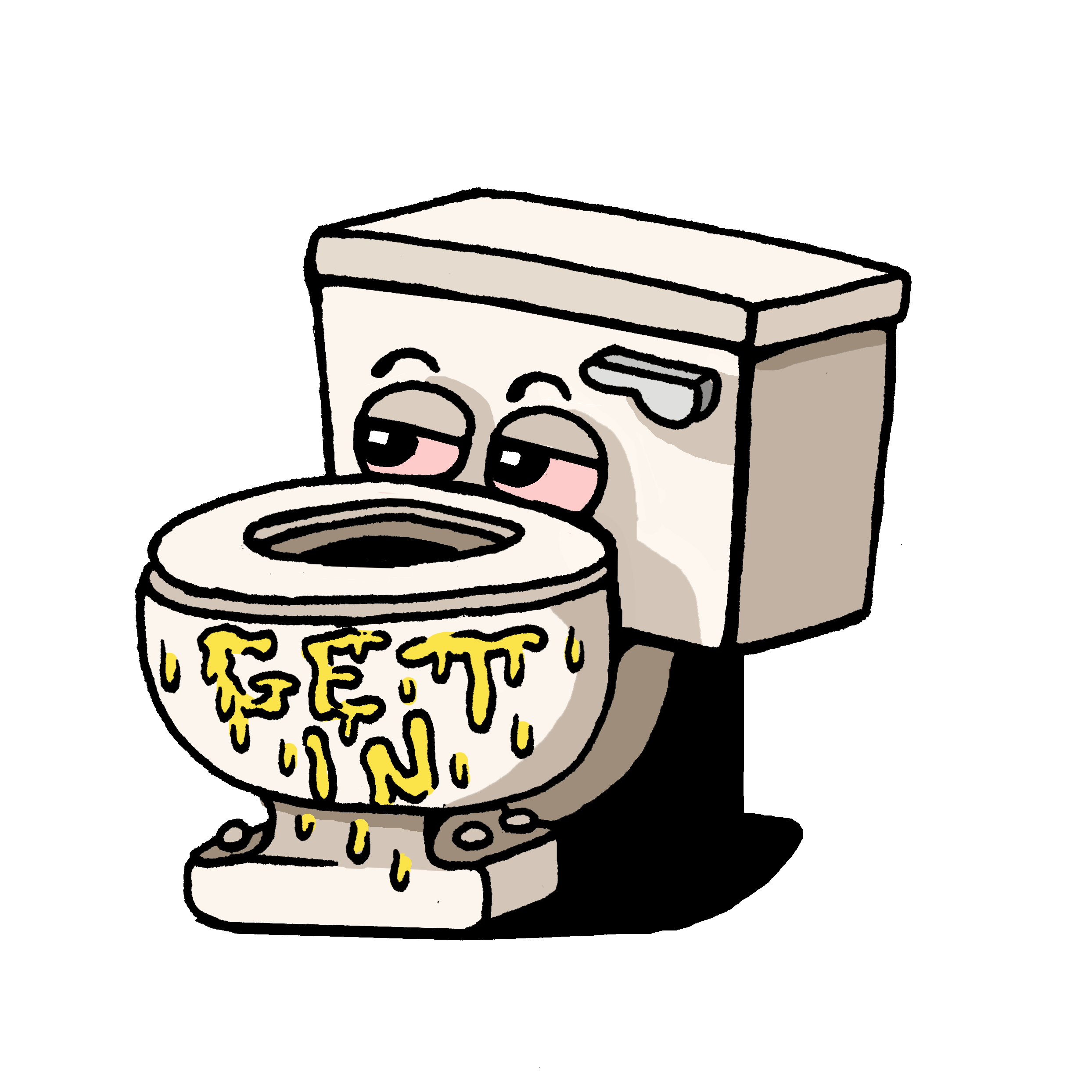Toilet Get In Sticker by Killer Acid for iOS & Android GIPHY
