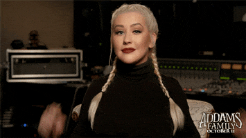 Christina Aguilera Halloween GIF by The Addams Family