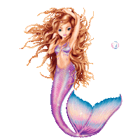 Fantasy Model Mermaid Stickerworld Meerjungfrau Sticker Depesche TopModel 10846 