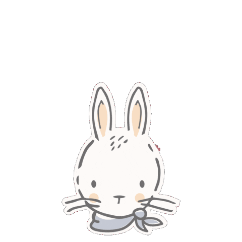 Bunny Hearts Sticker by Muckelmeister