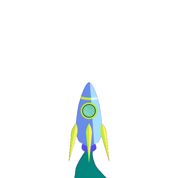 Space Rocket Sticker by Merck