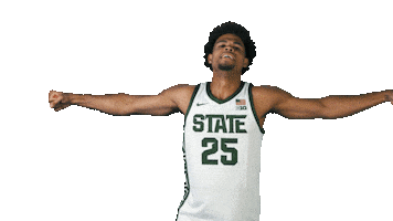Happy Basketball Sticker by Michigan State Athletics