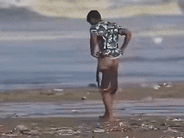 Young Man Beach GIF