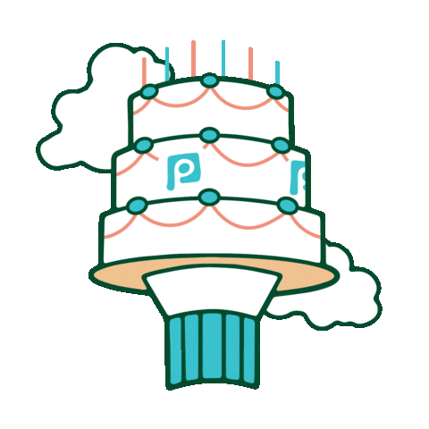 Birthday Cake 90S Sticker by Publix