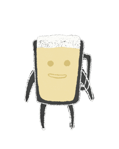 Happy Hour Beer Sticker by BanzaiLab