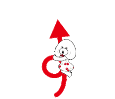 Point Poodle Sticker