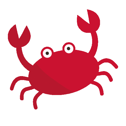 Summer Crab Sticker by Gruv