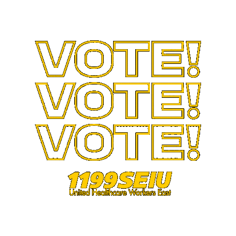 Vote Voting Sticker by 1199SEIU