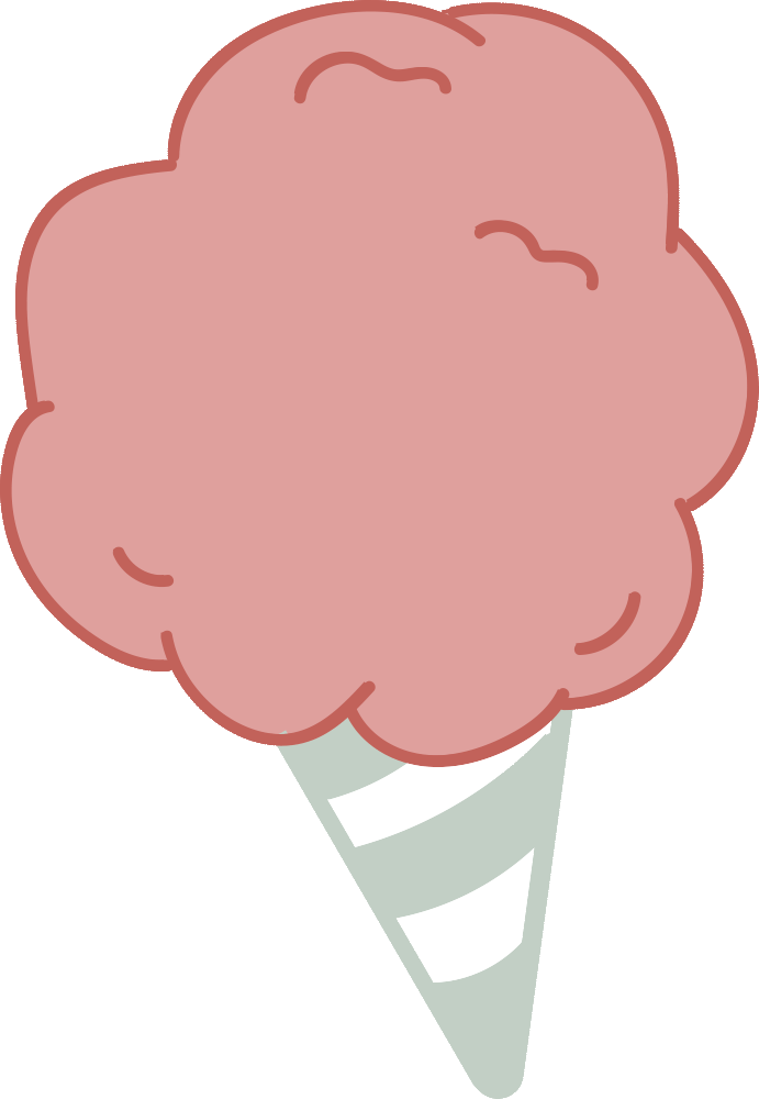 Cotton Candy Candyfloss Sticker by Her Velvet Vase for iOS & Android