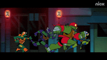 Run Running GIF by Teenage Mutant Ninja Turtles