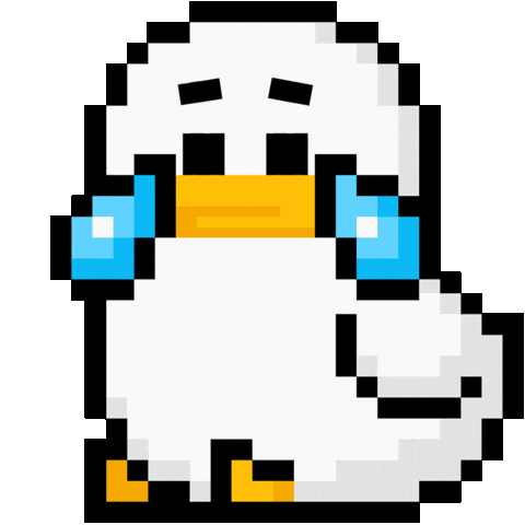 Sad Pixel Sticker