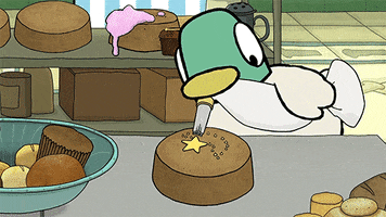 cake decorate GIF by Sarah & Duck