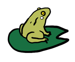 Frog Pond Sticker by Lara Paulussen