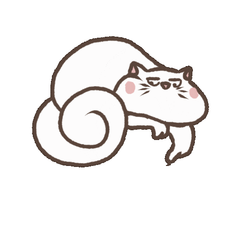 Cat Look Sticker by Zaromatt