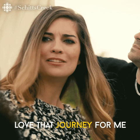 annie murphy saying "Love that journey for me"