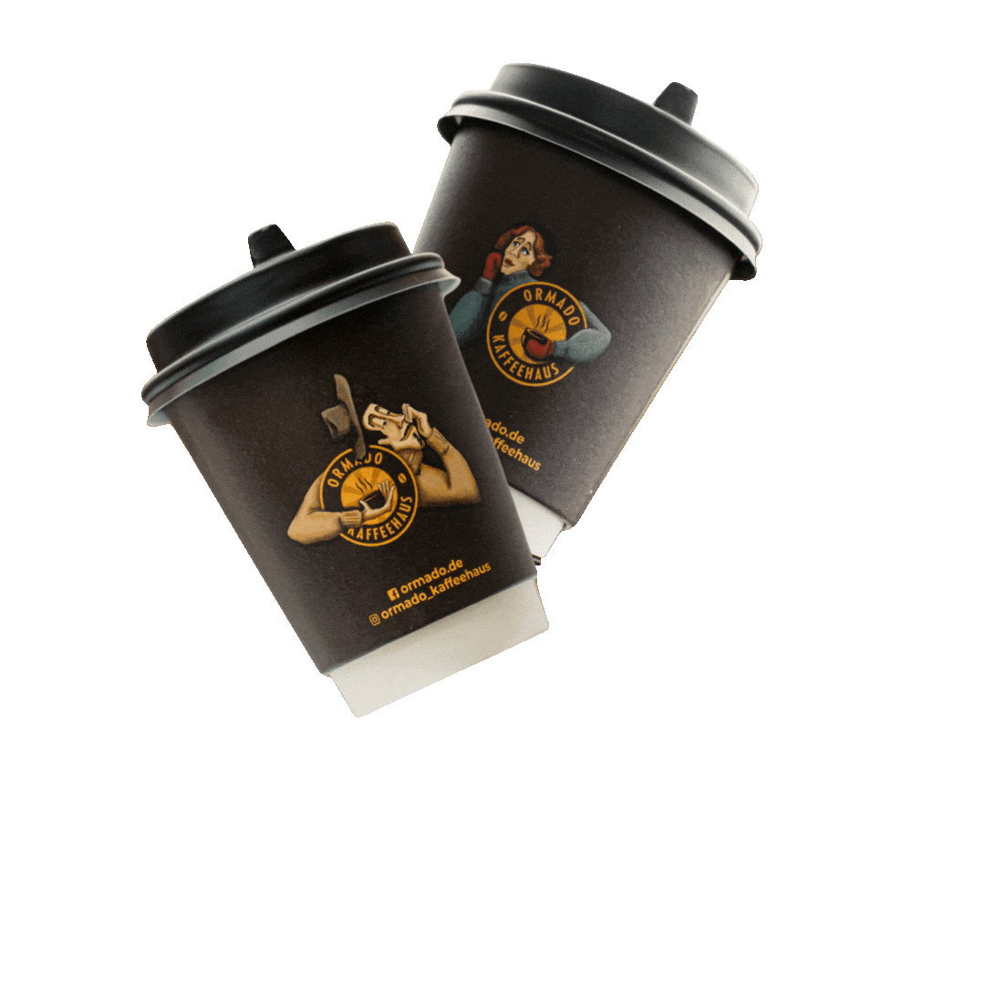 Coffee Latte Sticker by Ormado Kaffeehaus