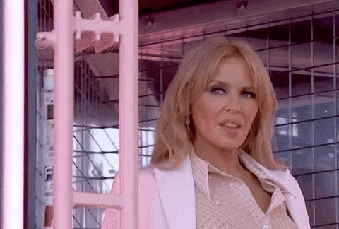 Image result for kylie minogue absolutely not gif