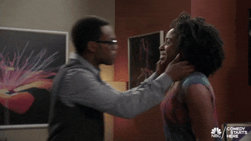 William Jackson Harper Kiss GIF by The Good Place
