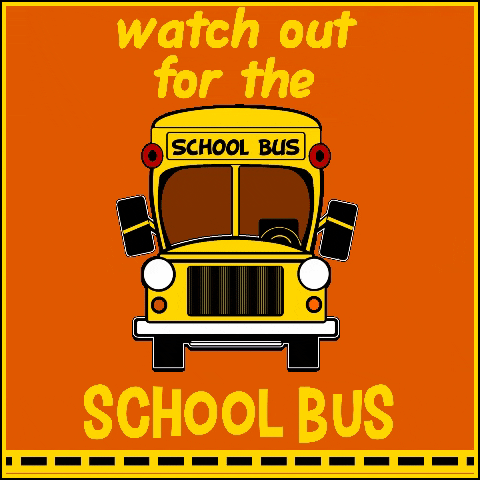 Watch Out For The School Bus GIF