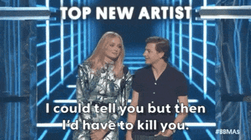 2019 bbmas i could tell you but then id have to kill you GIF by Billboard Music Awards