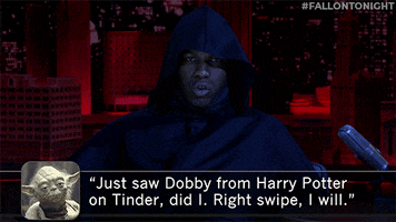 Star Wars Tinder GIF by The Tonight Show Starring Jimmy Fallon