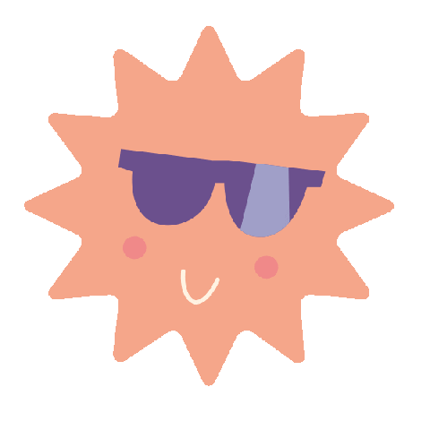 Happy Sun Sticker by Des Petits Hauts