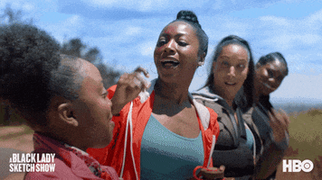 Excited Robin Thede GIF by A Black Lady Sketch Show
