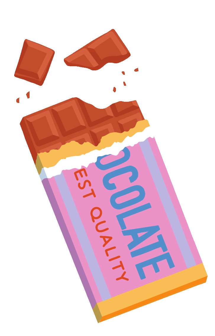 Chocolate Bar Food Sticker by Bett Norris for iOS & Android GIPHY