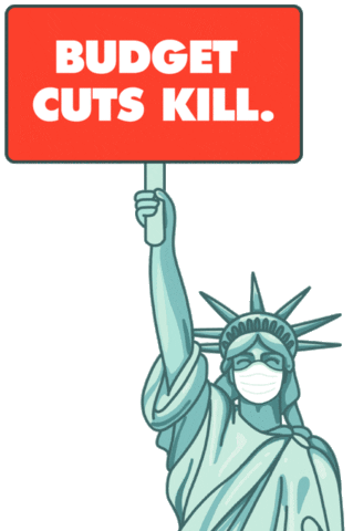 Statue Of Liberty Virus Sticker by INTO ACT!ON