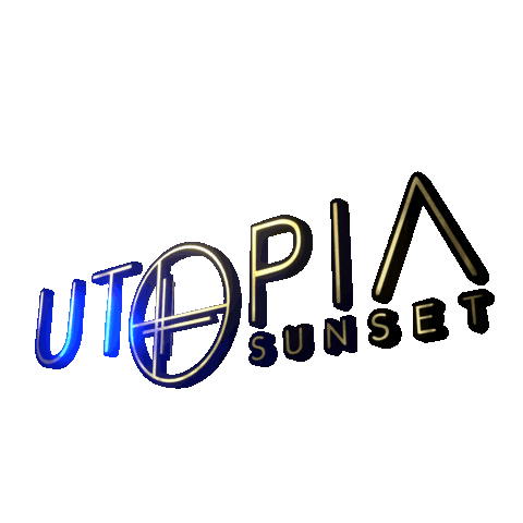 Sunset Utopia Sticker by utopiarestaurant