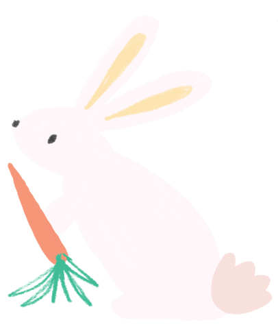 Bunny Rabbit Sticker by Meri Meri