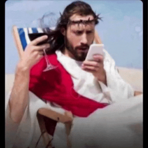 Staring At Phone GIF