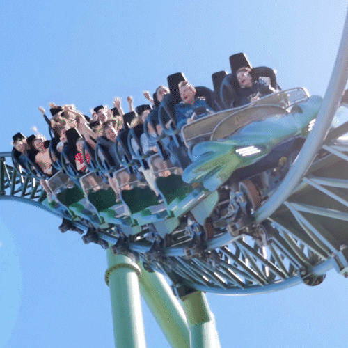 Roller Coaster Loop GIF by Liseberg