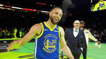 Golden State Warriors Smile GIF by NBA