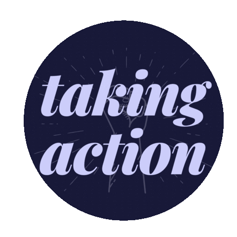 Taking Action Sticker by lead