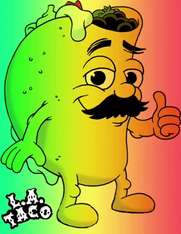 Rainbow Taco Man GIF by LA Taco