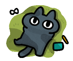 貓 愛心 Sticker